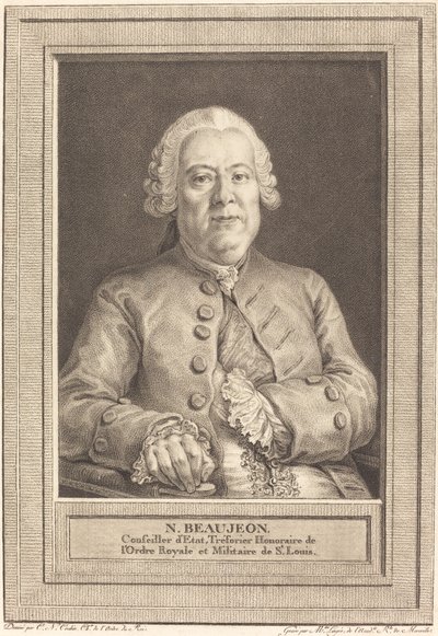 N.Beaujeon av Thérèse Éléonore Lingée after Charles Nicolas Cochin II