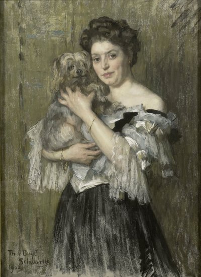 Mary Catherine Josephine Jordan (1866-1948). Kone til maleren George Hendrik Breitner av Thérèse Schwartze