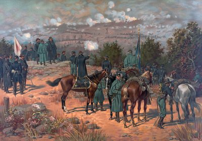 Battle of Chattanooga, pub. L Prang & Co., 1886 av Thure de Thulstrup