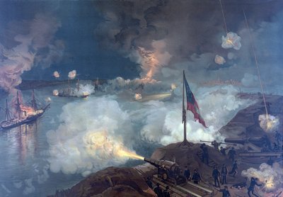 Battle of Port Hudson, pub. L Prang & Co., 1886 av Thure de Thulstrup