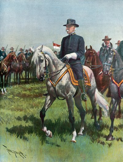 Generalmajor Nelson A. Miles, U.S.A., kommanderer hæren av Thure de Thulstrup
