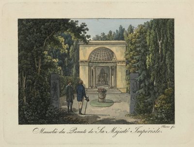 Monument til foreldrene i Pavlovsk Park, 1810-årene. av Thurner