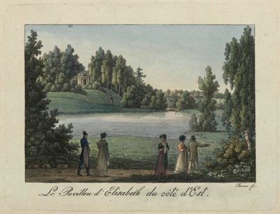 Elizabeth-paviljongen i Pavlovsk-parken, 1810-tallet. av Thurner