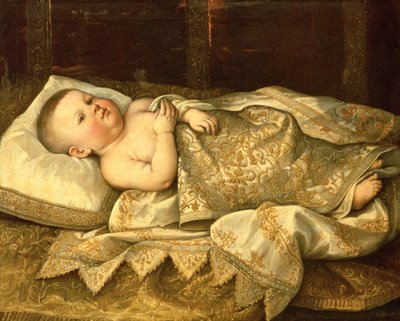 Portrett av prins Leopold de Medici som baby av Tiberio di Tito
