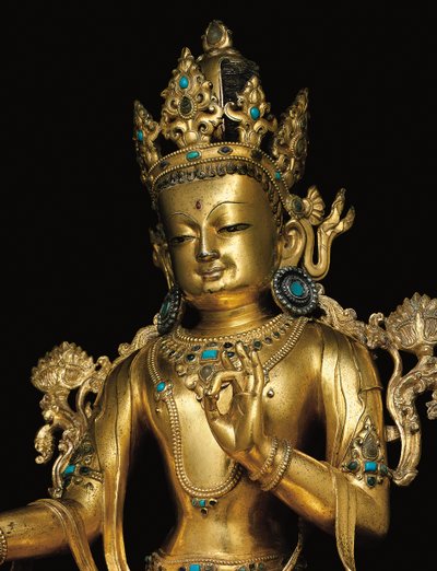 Keiserlig figur av Avalokiteshvara av Tibetan School