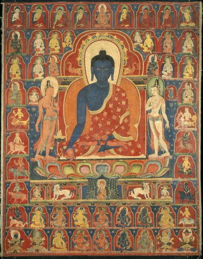 Malt banner av Tibetan School