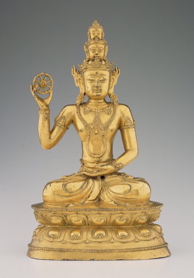 Vajrasattvadhatu Lokesvara (forgylt kobberlegering) av Tibetan School