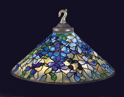 Clematis-lysekrone, ca. 1910 (blyglass og bronse) av Tiffany and Company