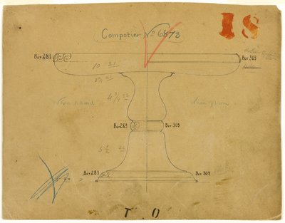 Design for kompoter nr. 6873 av Tiffany and Company