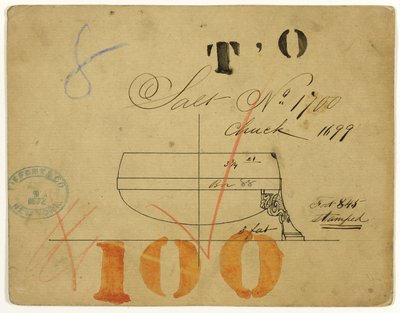 Design for saltskål nr. 1700 av Tiffany and Company