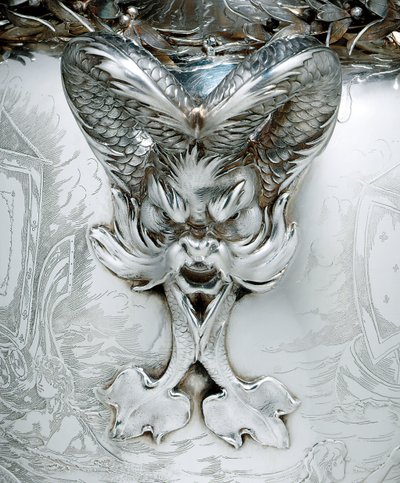 Detalj av et seilingstrofé av Tiffany and Company