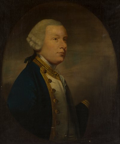 Halvlengde portrett av admiral Robert Duff av Fetteresso (olje på lerret) av Tilly (manner of) Kettle