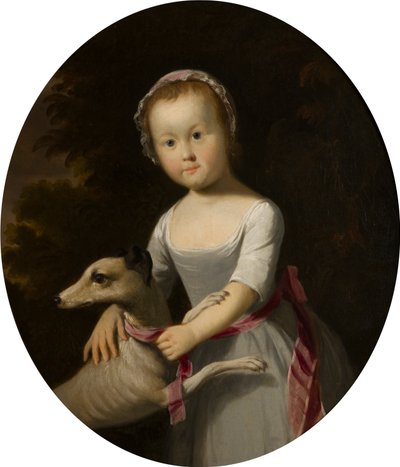 Portrett av frøken Charlotte Bridgeman som barn (1800-1877), ca. 1805-15 (olje på lerret) av Tilly Kettle