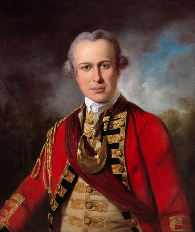Uidentifisert offiser for et kongelig fotregiment, ca. 1760 (olje på lerret) av Tilly Kettle