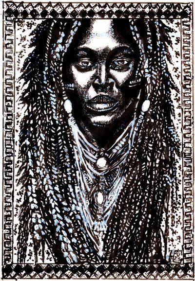 Portrett av afrikanske dreadlocks av Tim Hoinkis