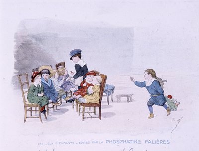 Barneleker: Skolen - dess. de Lobrichon, red. av Phosphatine Falières, v.1920 av Timoleon Marie Lobrichon