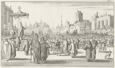 Pave Urban II forkynner det første korstoget, 1683 av Timotheus Ten Hoorn