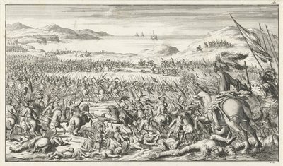 Slaget ved Ascalon 12. august 1099, 1683 av Timotheus Ten Hoorn