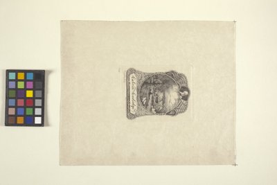 Bokplate for Calvin Coolidge (blekk) av Timothy Cole