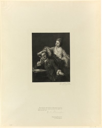 Garrick og hans kone, fra Old English Masters av Timothy Cole