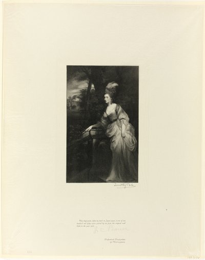 Georgiana, hertuginne av Devonshire, fra Old English Masters av Timothy Cole