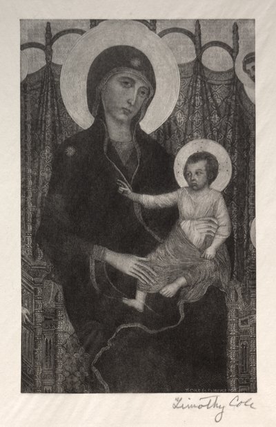 Gamle italienske mestere: Madonna og barn, 1885. av Timothy Cole