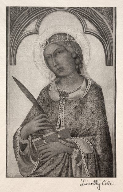 Gamle italienske mestere: St. Katarina av Alexandria, 1888-1892. av Timothy Cole