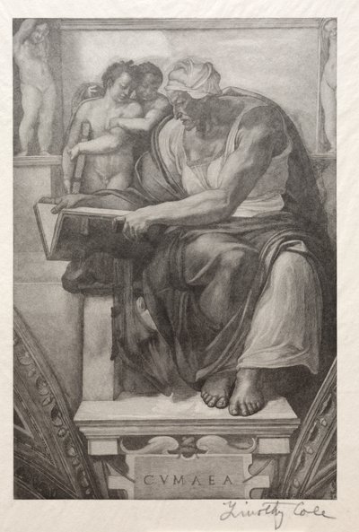 Gamle italienske mestere: The Cumaean Sibyl, 1888-1892. av Timothy Cole