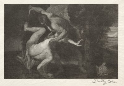 Gamle italienske mestere: Abels død, 1892. av Timothy Cole