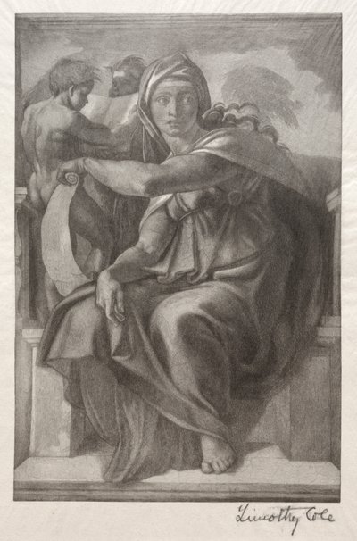 Gamle italienske mestere: The Delphian Sibyl, 1890. av Timothy Cole