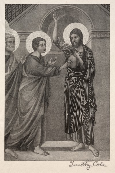 Gamle italienske mestere: The Incredulity of St. Thomas, 1888-1892. av Timothy Cole