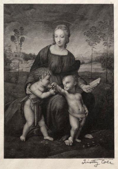 Gamle italienske mestere: The Madonna of the Goldfinch, 1888-1892. av Timothy Cole