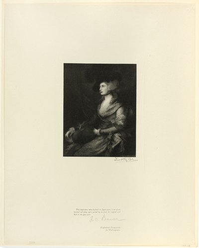 Portrett av fru Siddons, fra Old English Masters av Timothy Cole