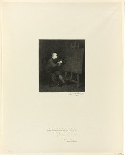 Portrett av William Hogarth, fra Old English Masters av Timothy Cole