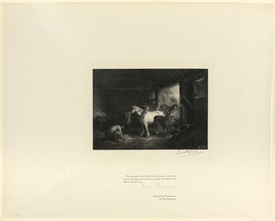 Stall Interiør, fra Old English Masters av Timothy Cole