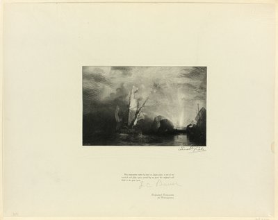 Ulysses deriding Polyphemus, fra Old English Masters av Timothy Cole