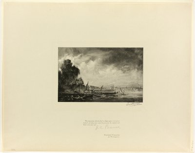 Waterloo Bridge (en skisse), fra Old English Masters av Timothy Cole
