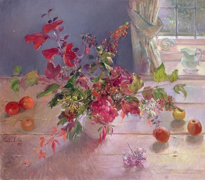 Honeysuckle and Berries, 1993 av Timothy Easton