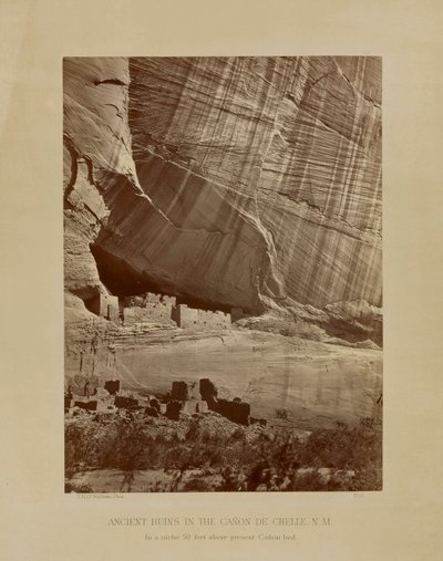 Gamle ruiner i Cañon de Chelle, NM (nr. 11, Geografiske utforskninger og kartlegginger vest for den 100. meridianen) av Timothy H. O