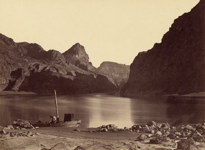 Black Cañon, Colorado-elven, fra leir 8, sett ovenfra av Timothy H. O