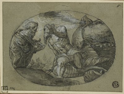 Jonah kastet opp av hvalen av Tintoretto