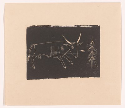 Stier av Tinus van Doorn (signed by artist)
