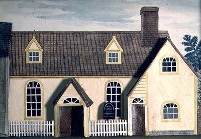 Modell av et kapell, Halstead Congregate Church, Essex av Tirzah Ravilious
