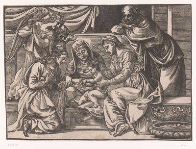 Mystisk ekteskap av Saint Catherine av Titiaan