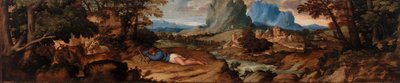 Sovende gjeter av Titian (Tiziano Vecellio)