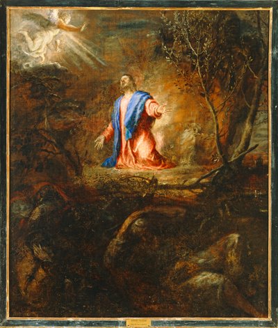 Christus betet im Garten der Oliven von Titian (c.1488-1576)