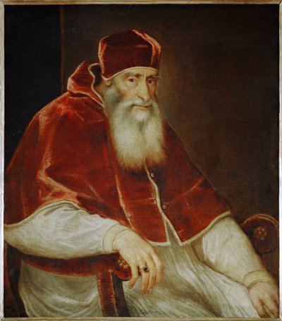 Papst Paul III. Farnese von Titian (c.1488-1576)