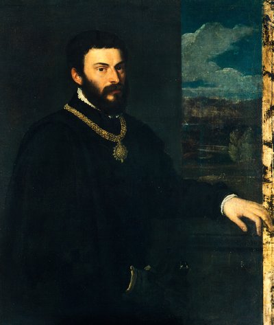 Grev Antonio Porcia og Brugnega av Titian (c.1488 1576)