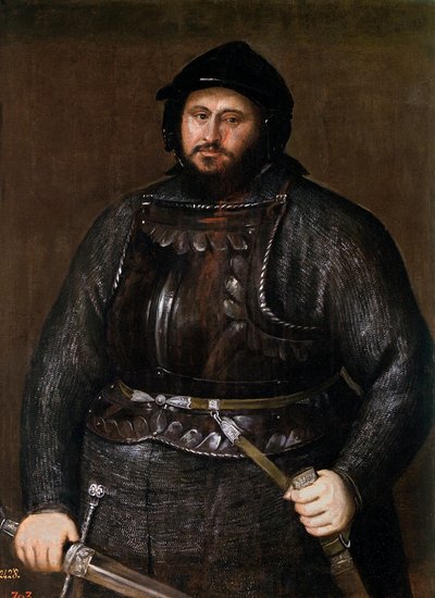 Jean-Frederic (Jean Frederic) Ier de Saxe dit le Magnanime - John Frederick I (1503-1554), kurfyrst av Sachsen par Titian (1488-1576) av Tiziano Vecelli