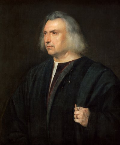 Portrait of Man (eller lege Gian Giacomo Bartolotti fra Parma) av Titian (c.1488 1576)